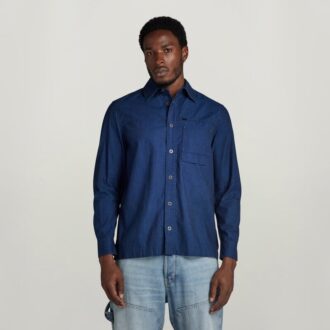 1-ficks vanlig denimskjorta