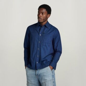 1-ficks vanlig denimskjorta