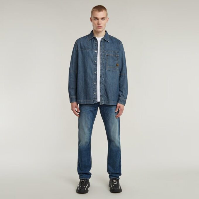 1-ficks vanlig denimskjorta 1-ficks vanlig denimskjorta