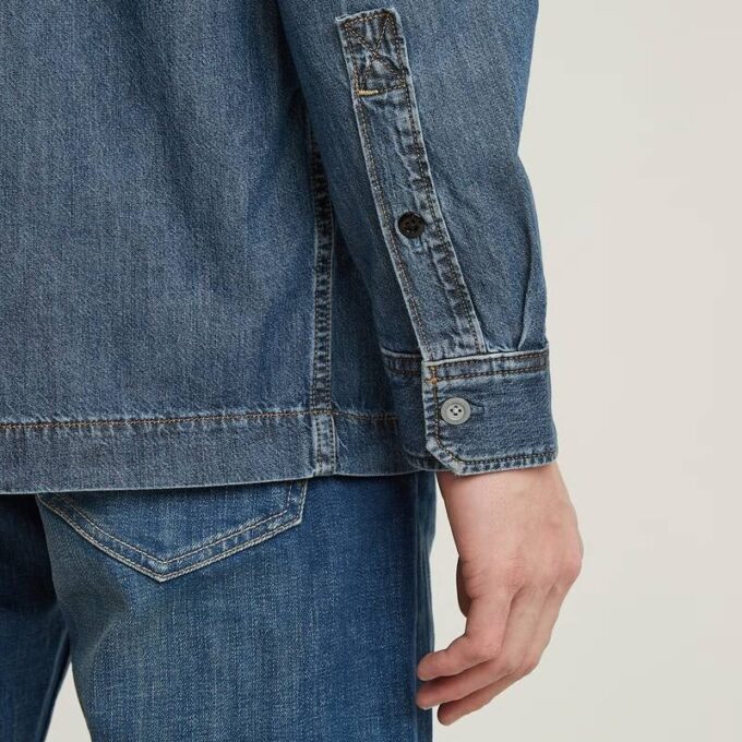 1-ficks vanlig denimskjorta 1-ficks vanlig denimskjorta