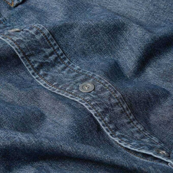 1-ficks vanlig denimskjorta 1-ficks vanlig denimskjorta