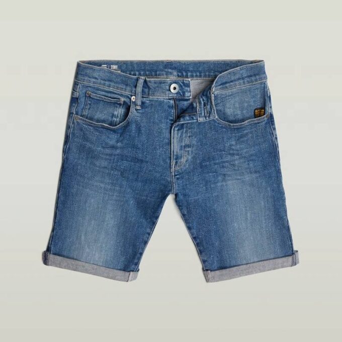 3301 Slimmade Jeansshorts 3301 Slimmade Jeansshorts