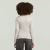 3D Biker Knit Slim Full Zip Stickad 3D Biker Knit Slim Full Zip Stickad