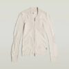 3D Biker Knit Slim Full Zip Stickad 3D Biker Knit Slim Full Zip Stickad