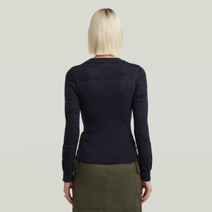 3D Biker Stickad Slim Pullover 3D Biker Stickad Slim Pullover