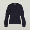 3D Biker Stickad Slim Pullover 3D Biker Stickad Slim Pullover
