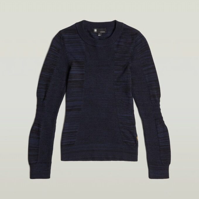 3D Biker Stickad Slim Pullover 3D Biker Stickad Slim Pullover