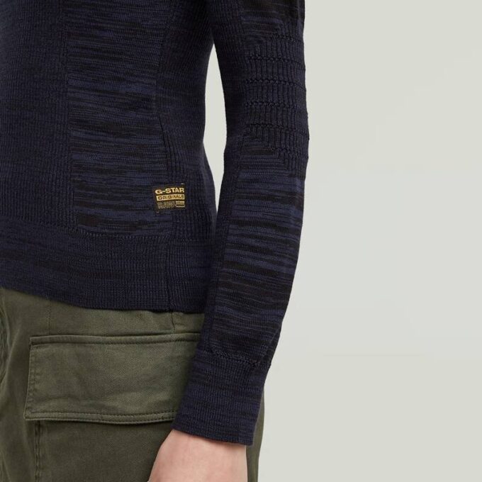 3D Biker Stickad Slim Pullover 3D Biker Stickad Slim Pullover