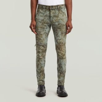 5620 3D Dragkedja Knä Skinny Jeans