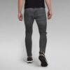 5620 3D Dragkedja Knä Skinny Jeans