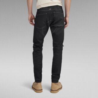 5620 3D Dragkedja Knä Skinny Jeans