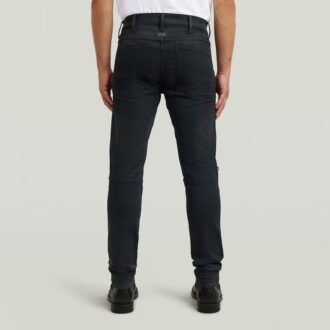 5620 3D Dragkedja Knä Skinny Jeans