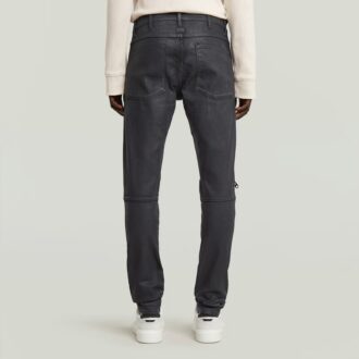 5620 3D Dragkedja Knä Skinny Jeans