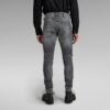 5620 3D Dragkedja Knä Skinny Jeans