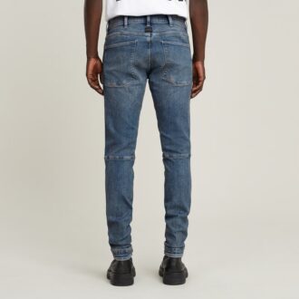 5620 3D Dragkedja Knä Skinny Jeans