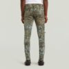 5620 3D Dragkedja Knä Skinny Jeans