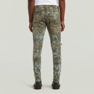 5620 3D Dragkedja Knä Skinny Jeans