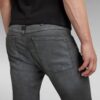 5620 3D Dragkedja Knä Skinny Jeans