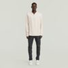 5620 3D Dragkedja Knä Skinny Jeans