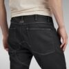 5620 3D Dragkedja Knä Skinny Jeans