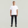 5620 3D Dragkedja Knä Skinny Jeans