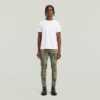 5620 3D Dragkedja Knä Skinny Jeans