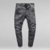 5620 3D Dragkedja Knä Skinny Jeans