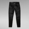 5620 3D Dragkedja Knä Skinny Jeans