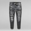 5620 3D Dragkedja Knä Skinny Jeans