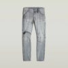 5620 3D Dragkedja Knä Skinny Jeans