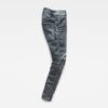 5620 3D Dragkedja Knä Skinny Jeans