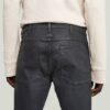 5620 3D Dragkedja Knä Skinny Jeans