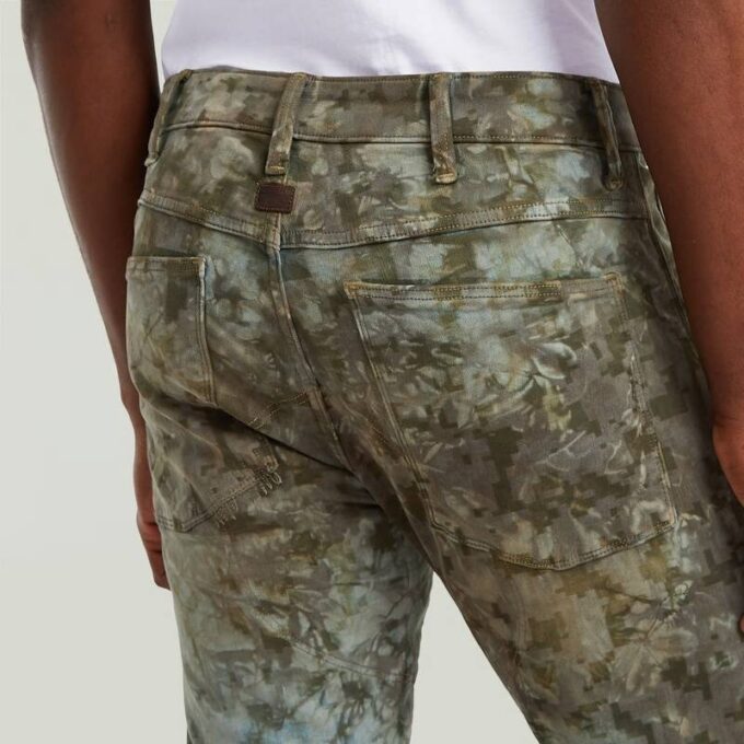 5620 3D Dragkedja Knä Skinny Jeans