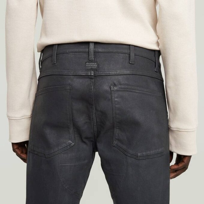 5620 3D Dragkedja Knä Skinny Jeans