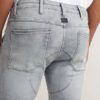 5620 3D Dragkedja Knä Skinny Jeans