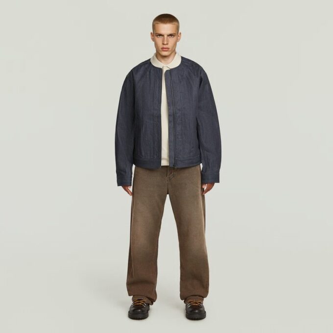 A-linjeformad fodrad jacka A-linjeformad fodrad jacka
