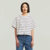 A-linjeformad randig boxig t-shirt A-linjeformad randig boxig t-shirt
