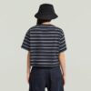A-linjeformad randig boxig t-shirt A-linjeformad randig boxig t-shirt