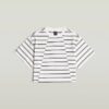 A-linjeformad randig boxig t-shirt A-linjeformad randig boxig t-shirt