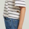 A-linjeformad randig boxig t-shirt A-linjeformad randig boxig t-shirt