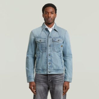 A-linjeformad smal jeansjacka