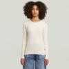 A-linjeformad smal ribbad t-shirt A-linjeformad smal ribbad t-shirt