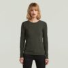 A-linjeformad smal ribbad t-shirt A-linjeformad smal ribbad t-shirt