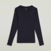 A-linjeformad smal ribbad t-shirt A-linjeformad smal ribbad t-shirt