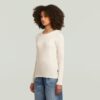 A-linjeformad smal ribbad t-shirt A-linjeformad smal ribbad t-shirt