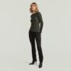 A-linjeformad smal ribbad t-shirt A-linjeformad smal ribbad t-shirt