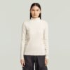 A-linjeformad smal ribbad t-shirt med mockupmönster A-linjeformad smal ribbad t-shirt med mockupmönster