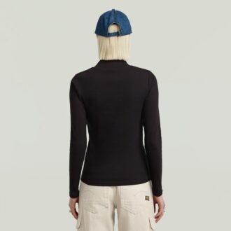 A-linjeformad smal t-shirt med mönster