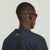 A-linjeformad vävd mix-t-shirt med boxig passform