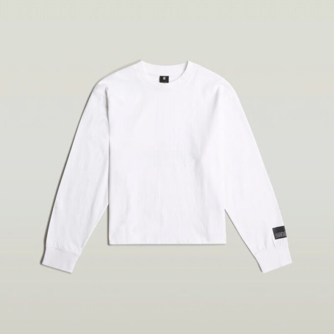 Avslappnad t-shirt med grafisk rygg Avslappnad t-shirt med grafisk rygg